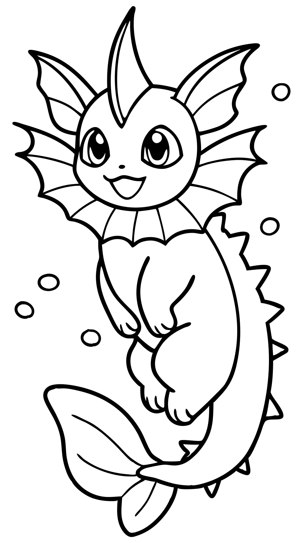 coloring pages of vaporeon